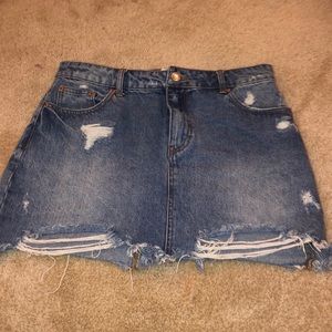 jean skirt
